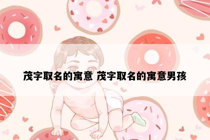 茂字取名的寓意 茂字取名的寓意男孩